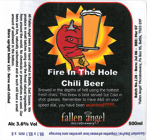 Fallen Angel Fire in the Hole Chili Beer