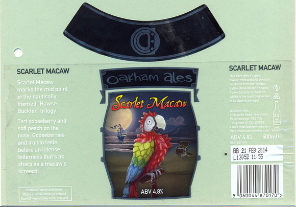 3805 Scarlet Macaw