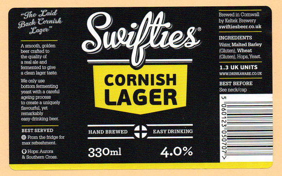 6142 Swifties Cornish Lager