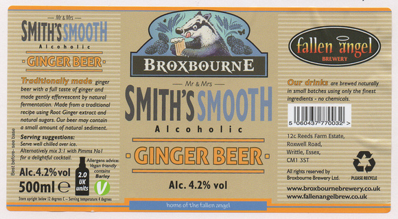 5137 Smiths Smooth Ginger Beer
