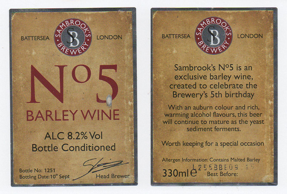 5511 No5 Barley Wine