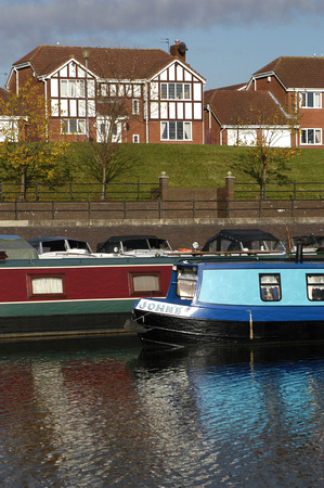 Boothstown Basin Narrow Boats P D7