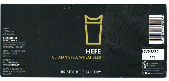 5762 HEFE German Style Wheat Beer
