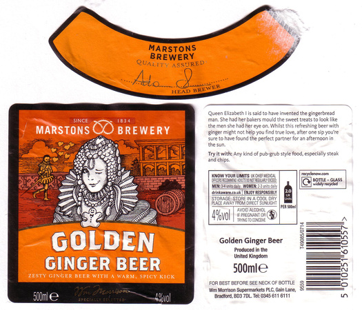 4264 Morrisons Golden Ginger Beer