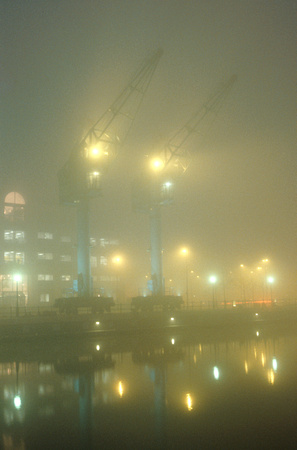 Quays Cranes & Fog D8