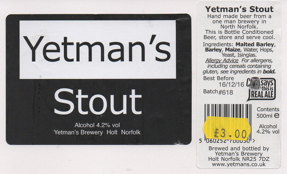 4906 Yetmans Stout